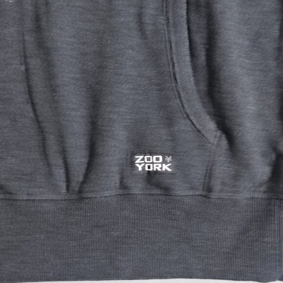 Zoo York Unbreakable Hoodie men's size XL grey yellow blue with text pattern - Picture 7 of 10
